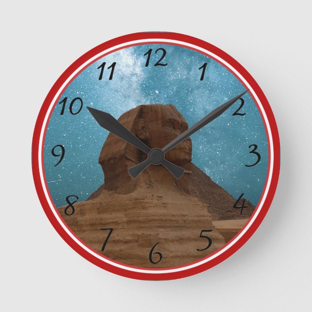 Sphinx: Egypt Round Clock (Front)
