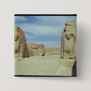 Sphinx gate, 1450-1200 BC 15 Cm Square Badge