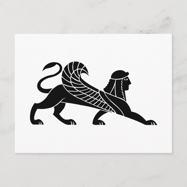 Sphinx, Greek relief design Postcard (Front)