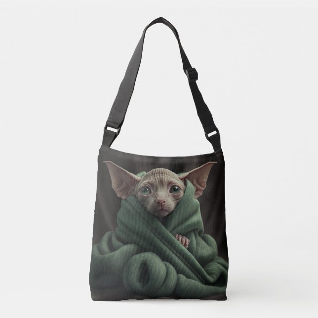 SPHINX HAIRLESS CAT PURSES, ALL OVER PRINT TOTE (Front)