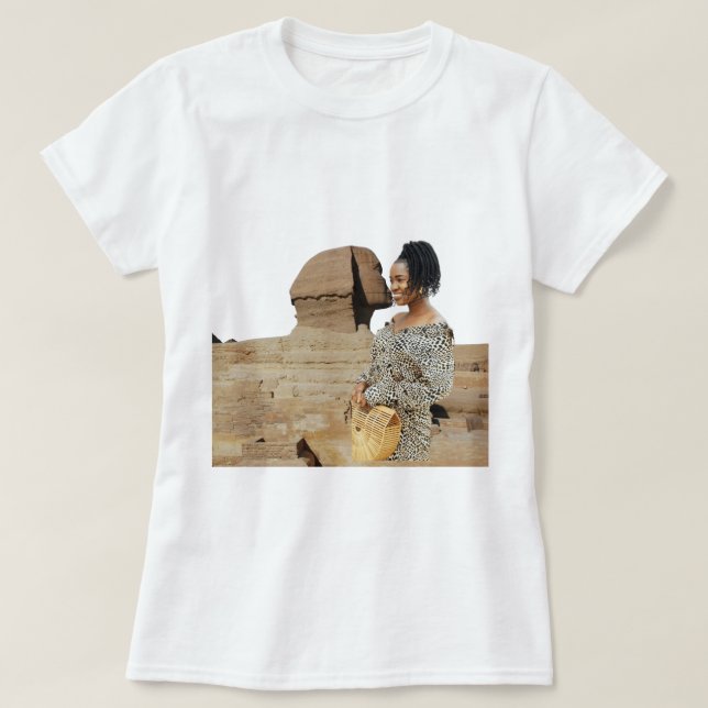 Sphinx Kiss Funny Photo Customise yours Humour T-Shirt (Design Front)