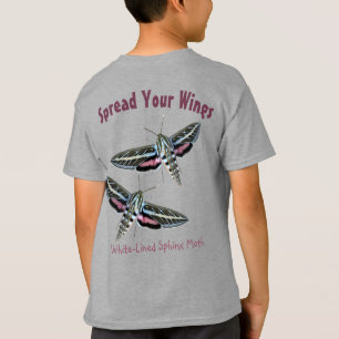 Sphinx Moth Insect Photo Back Template T-Shirt