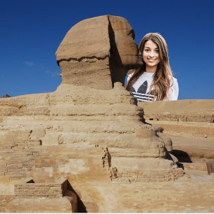 Sphinx mouth Kiss Funny Photo Humour Pyramids Latte Mug