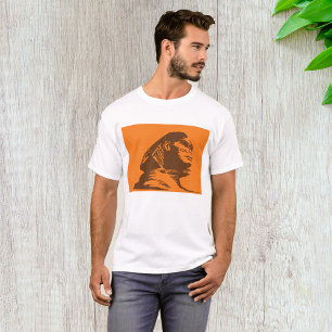 Sphinx Mythical Creature On Orange T-Shirt