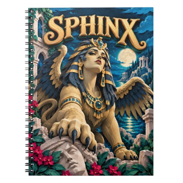 Sphinx, Paper Cut Monster Notebook (Front)