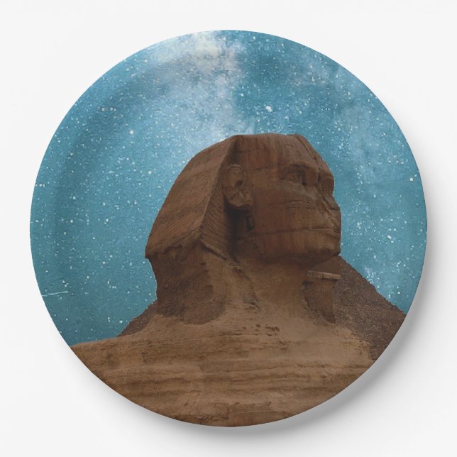 Sphinx Paper Plate (Front)