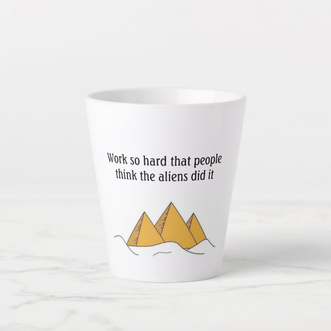 Sphinx Pyramids Antient Egypt Khufu Pharoah  Latte Mug (Front)