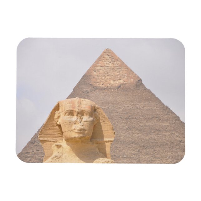 Sphinx Pyramids Antient Egypt Khufu Pharoah  Magnet (Horizontal)
