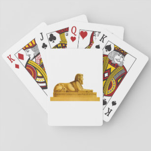 Sphinx Statue Profile Playing Cards