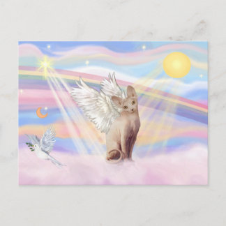 Sphynx Cat 1 - Clouds Postcard