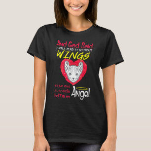 Sphynx Cat Angel Without Wings Pet T-Shirt