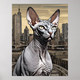 Sphynx Cat - Art Print