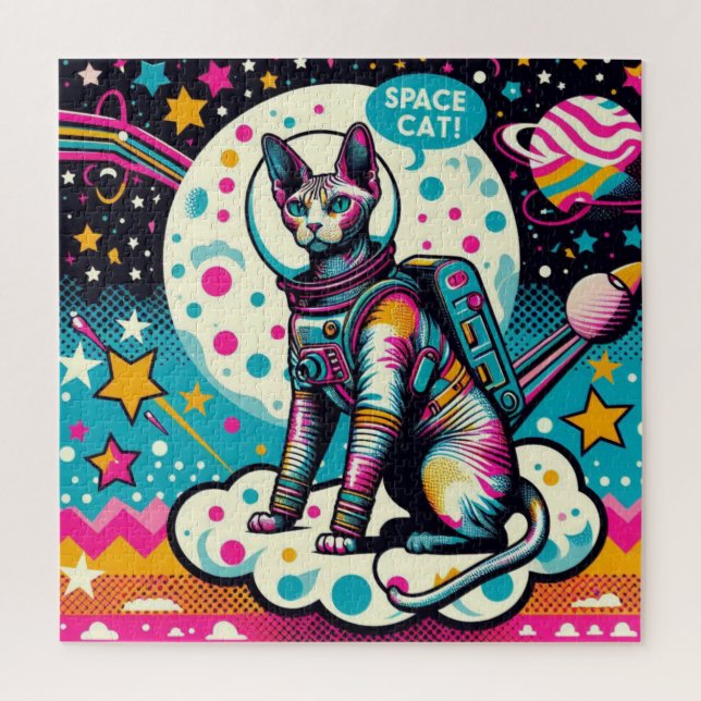 SPHYNX CAT-ASTRONAUT 3 JIGSAW PUZZLE (Vertical)