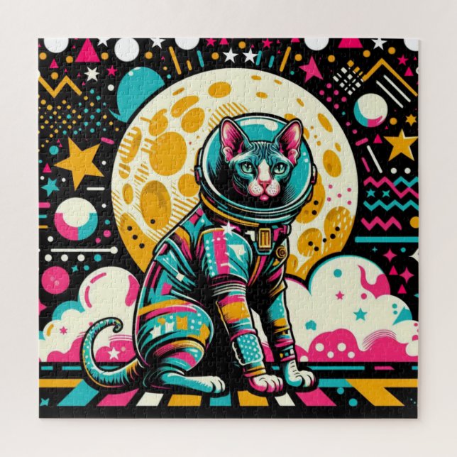 SPHYNX CAT-ASTRONAUT 8 JIGSAW PUZZLE (Vertical)