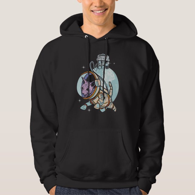 Sphynx Cat Astronaut Space Galaxy Cats Owner Hoodie (Front)