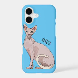 Sphynx cat cartoon illustration