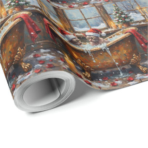 Sphynx Cat Christmas Luxury Bath Holiday Wrapping Paper