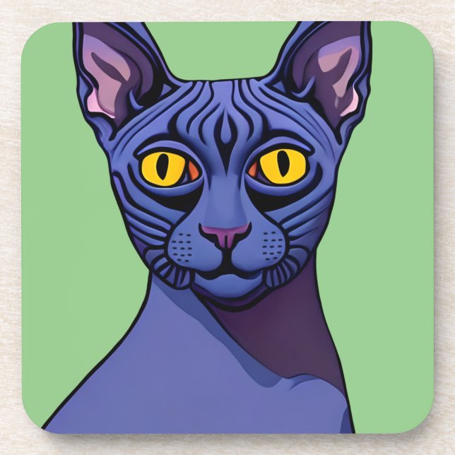 Sphynx Cat Coaster (Front)