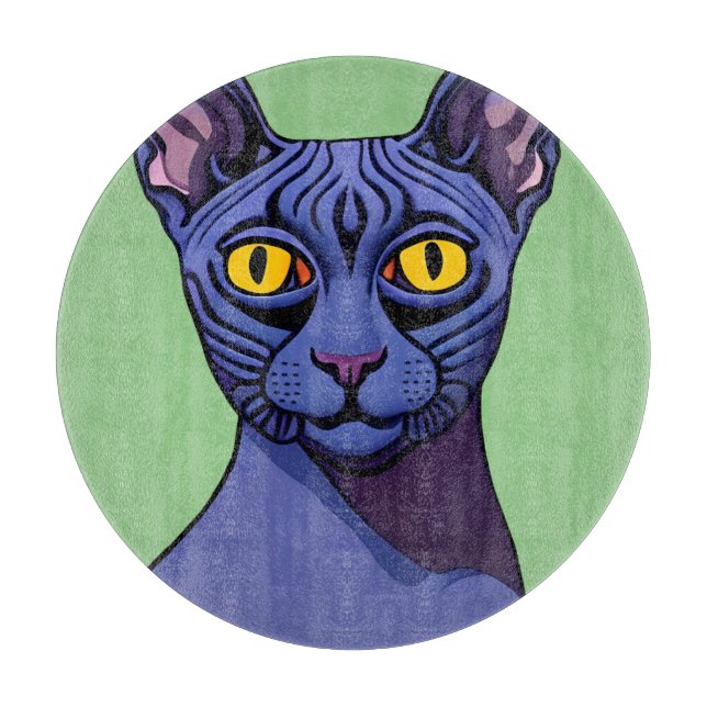 Sphynx Cat Cutting Board (Front)