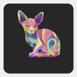 Sphynx Cat Gifts For Women And Men Sphynx Cat Square Sticker