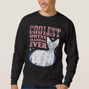Sphynx Cat Grandma Hairless Cat Owner Sphynx Cat 1 Sweatshirt