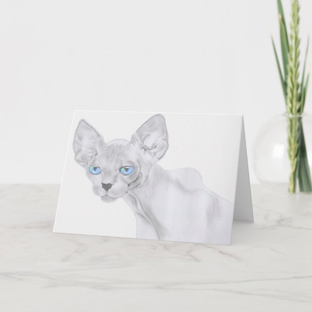 Sphynx Cat Greeting Card (Front)