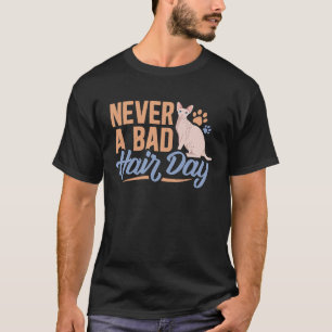 Sphynx Cat Hair Day Hairless Cats Mum Dad T-Shirt