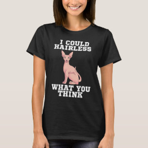 Sphynx Cat Hairless Pet Animal Lover Breeder Veter T-Shirt
