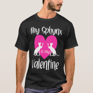 Sphynx Cat Mum Dad Valentine's Day Rescue Cute T-Shirt