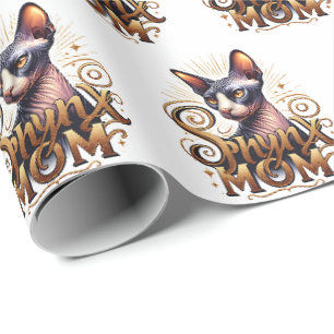 Sphynx Cat Mum Gift Wrapping Paper