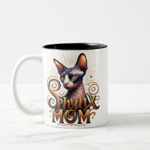 Sphynx Cat Mum Two-Tone Coffee Mug