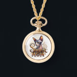 Sphynx Cat Mum Watch Necklace Jewellery<br><div class="desc">Sphynx Cat Mum Watch Necklace Jewellery for hairless cat moms.</div>
