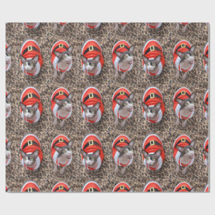 Sphynx Cat Ninja Santa Christmas Wrapping Paper