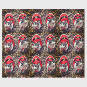 Sphynx Cat Ninja Santa Christmas Wrapping Paper
