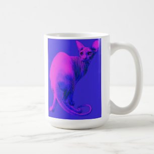 sphynx cat-pink coffee mug