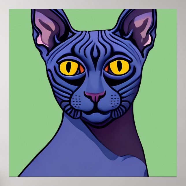 Sphynx Cat Poster (Front)