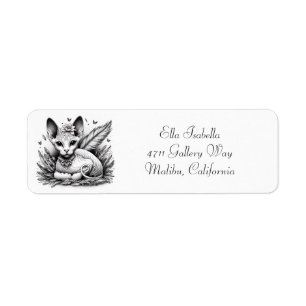 Sphynx Cat Return Address Label