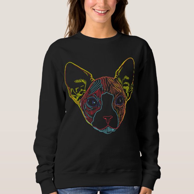 Sphynx Cat Sweatshirt (Front)