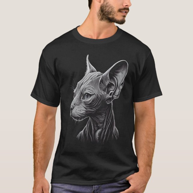Sphynx Cat T-Shirt (Front)