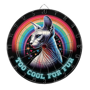  Sphynx Cat Too Cool Dart Board Darts Set