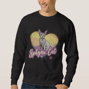Sphynx Cat Vintage for Cat Mom and Dad Sweatshirt