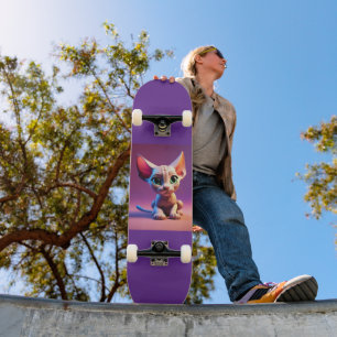 Sphynx hairless cat kitten Skateboard Deck