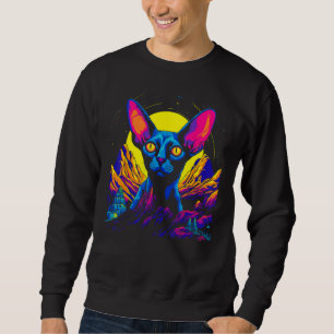Sphynx Hairless Cat Sunset Sweatshirt
