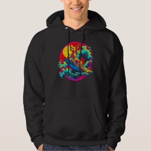 Sphynx Hairless Cat Surf Hoodie
