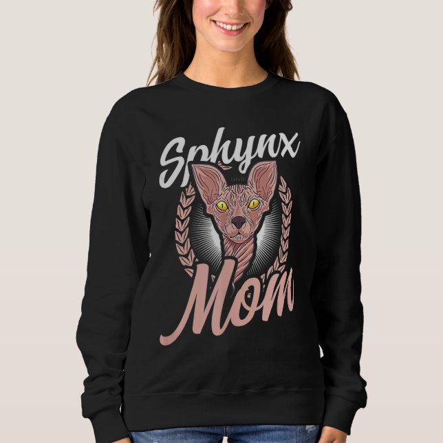 Sphynx Mom Sphynx Cat Sweatshirt (Front)