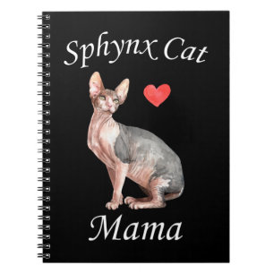 Sphynx Mum Cat Lover Pet Mother Notebook