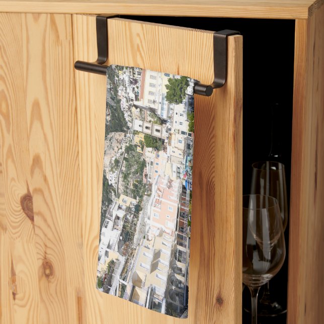 Spiaggia di Positano Marina Grande 1 Tea Towel (Thirds Fold)