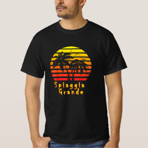 Spiaggia Grande positano beach vintage sunset palm T-Shirt