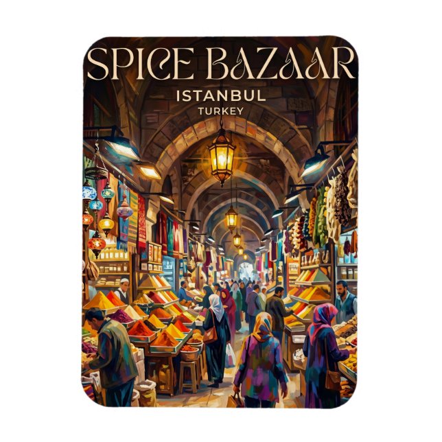 Spice Bazaar Turkey Magnet (Vertical)