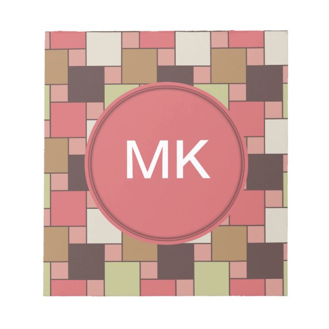 Spice Cabinet Geometric Notepad (Front)